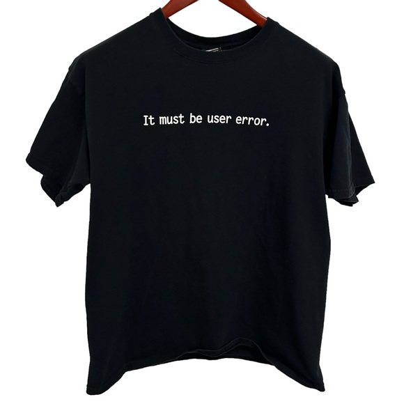 Think Geek User Error Tee L - Picture 2 of 6